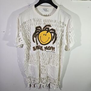 Vintage 90's Nassau Bahamas 'Smile, Mon!' Cable Link Cut Single Stitch T-Shirt!